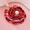 Creative Elegant Women Girls Fashion High-end Pearl Flower Badges Pin Classic Lady Exquisite Enamel Floral Clothing Coat Brooch