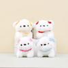 Charming Cute Dog Hanging Pendant Fluffy Plush Toy Keychain Perfect For Couples