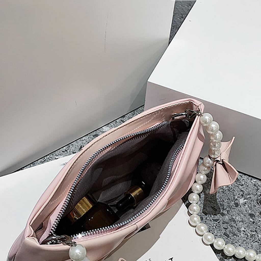 Pearl Bow Fairy Shoulder Bag - Korean Style Women's Handbag & Crossbody