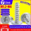 CB Galvanized Flat Head Self-Tapping Screws, Thin Head, M2/M3/M4