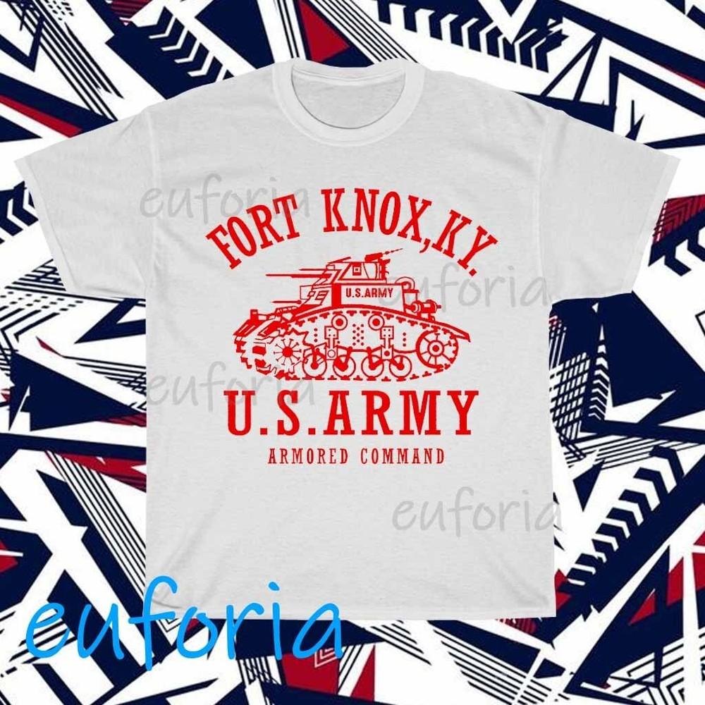Новая футболка Fort Knox с красным логотипом, смешной размер от S до 5XL