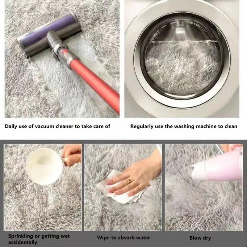 Водопоглощающие ковры, Радужный ковер, плюшевые мягкие ковры для гостиной, противоскользящие коврики для спальни