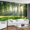 Forest Wallpaper 3d Green Forest Nature Scenery Wall Murals Living Room Bedroom Background Wall Mural Home Decor