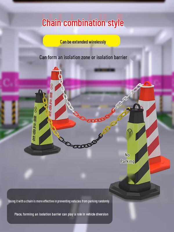 Reflective Plastic Traffic Cone Set