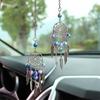 Pentagram Moon Rearview Mirror Hanging Dream Catcher Pendant Car Pendant Car Hanging Ornaments