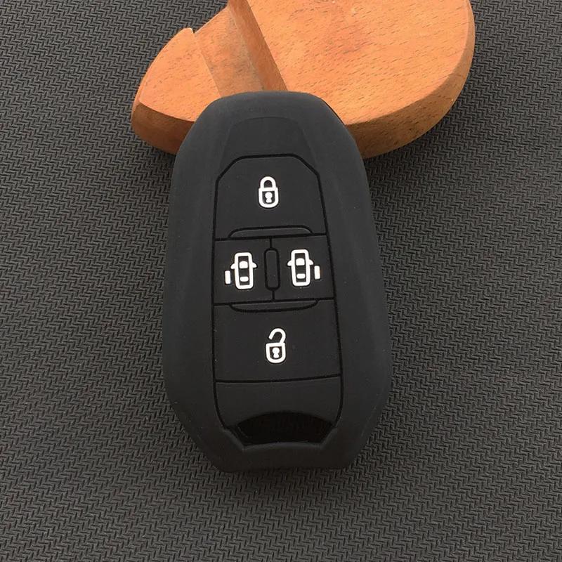 Силиконовый чехол-брелок на 4 кнопки для Peugeot Traveller Expert для Citroen Jumpy Dispatch SpaceTourer MPV ключ