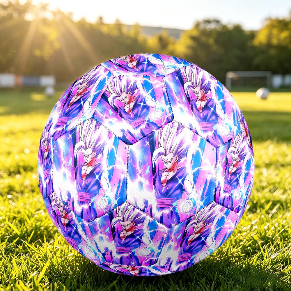 Gohan Printed Size 5 Standard Football, Waterproof PU Training Soccer Ball for Outdoor Sports
