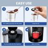 Stainless Steel Reusable K Cups with Lids Sturdy Coffee Capsule Cup Anti-rust Easy To Clean Coffee Pod Filter Coffee Accessories