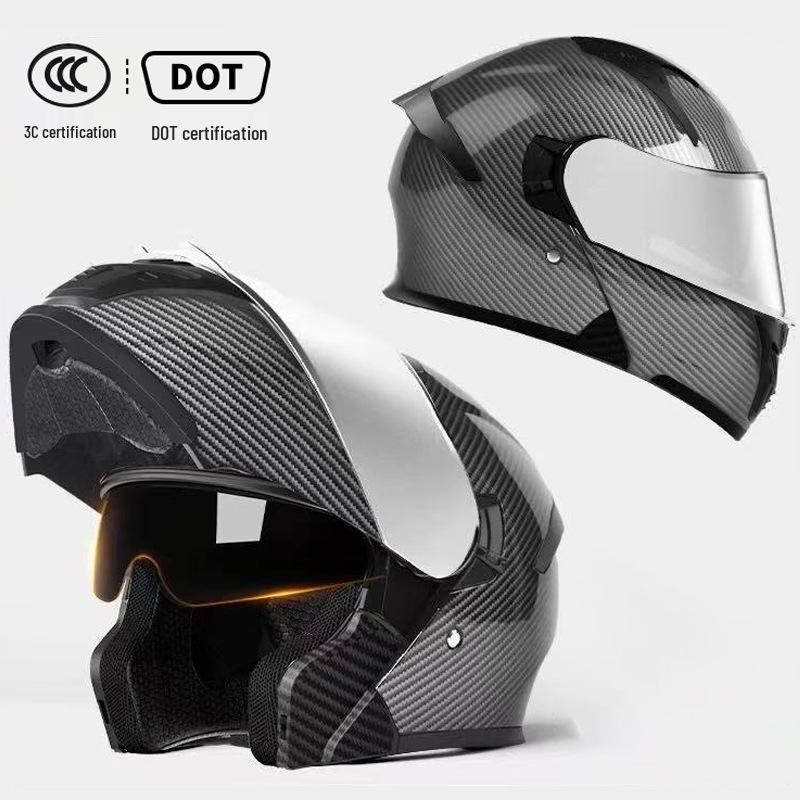 Сертифицированный DOT Шлем-трансформер для мотоцикла, закрывающий все лицо, для безопасности в любое время года