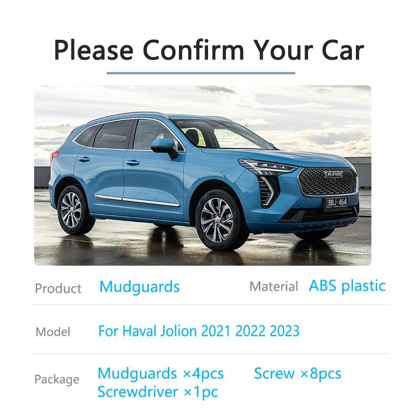 Автомобильные закрылки 4x для Haval Jolion 2022 2023, передние и задние брызговики, специальные крылья, новое обновление, брызговик