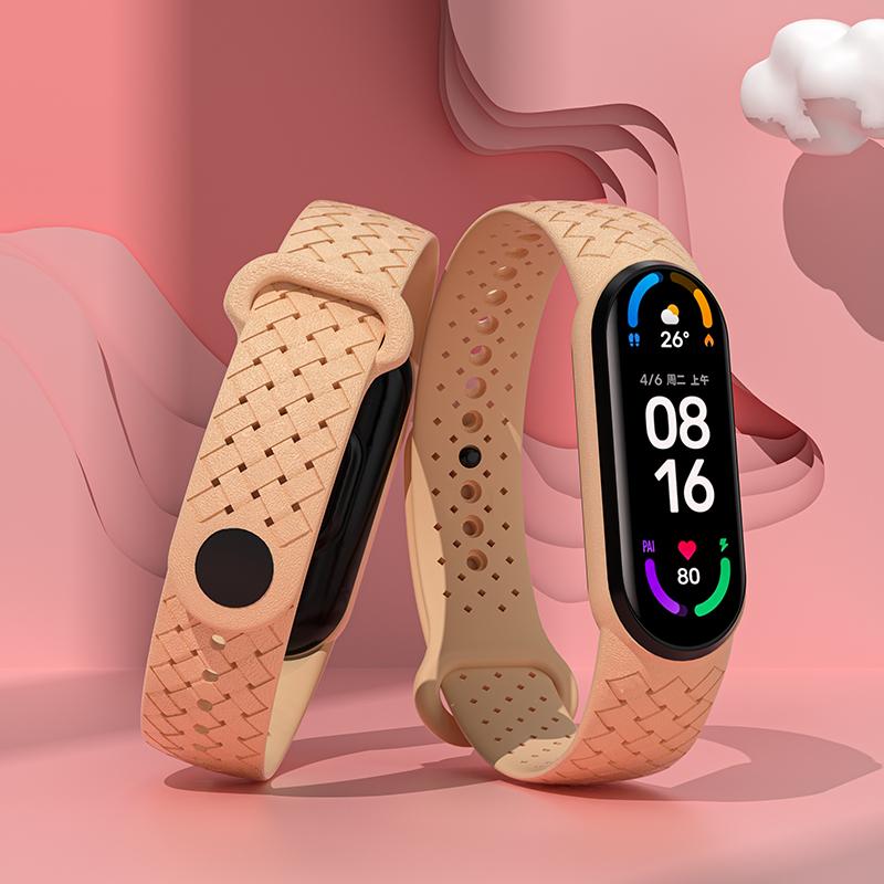 Мягкий силиконовый браслет для Mi Band 7 6 Ремешок Быстрая замена Спортивные умные часы Ремешок для xiaomi Mi band 3 4 5 6 7 Ремешок
