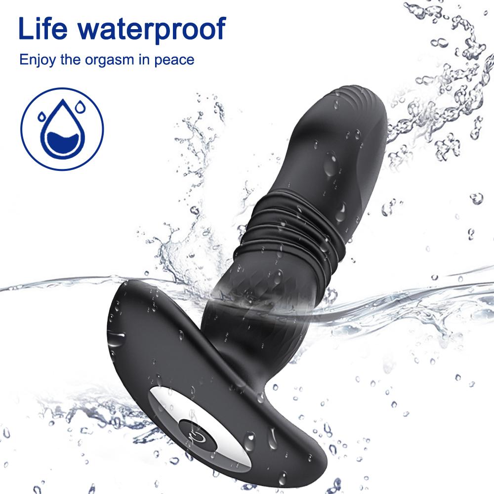 Беспроводной пульт дистанционного управления, анальная пробка, вибраторы для мужчин, стимулятор простаты, мужской телескопический вибратор-массажер, Анальная пробка, секс-игрушки