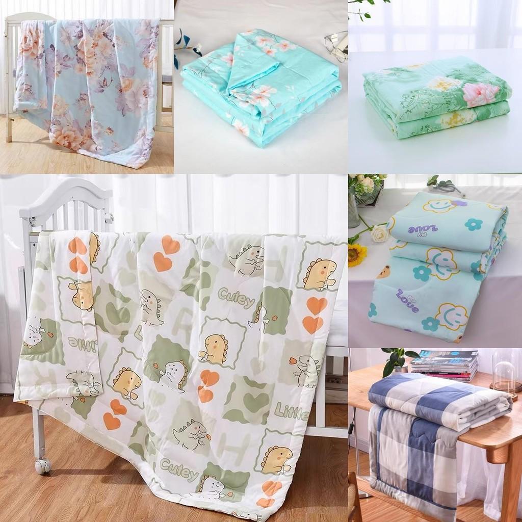 Quilt Printing Flower Cotton Summer Bedding With Breathable Fabric Bedroom For