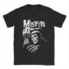 Men T-Shirt Misfits Funny Pure Cotton Tees Short Sleeve T Shirt Round Neck Clothes Plus Size