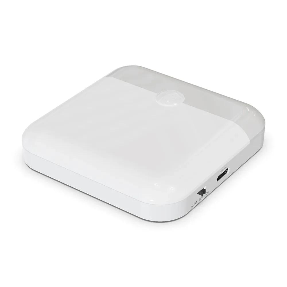 Датчик движения, USB-ночник, светодиодная лампа с переключателем, перезаряжаемый индуктор, светильники для кухни, лестницы, прихожей, шкафа, спальни