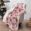 Christmas Themed Pattern Printed Blankets Christmas Living Room Sofa Beding Blankets Winter Thickened Warm Blankets