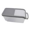 10KG Transparent Rice Storage Box Rice Dispenser Container Slide Cover Grain Storage Bucket with