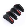 New 4pcs Universal Car Red Black Carbon Fiber Pattern Modified Shark Fin Rear Spoiler Rear Bumper Lip Diffuser Anti-collision