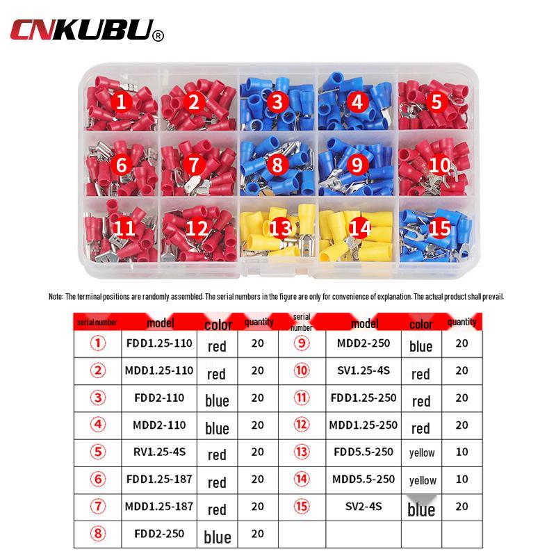 Набор холоднопрессованных клемм - 280 штук | Горячий продукт для трансграничной торговли