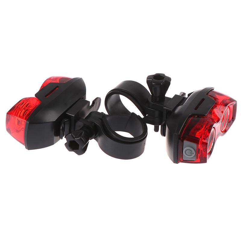 2-светодиодный яркий велосипедный безопасный задний фонарь с мигающим задним фонарем