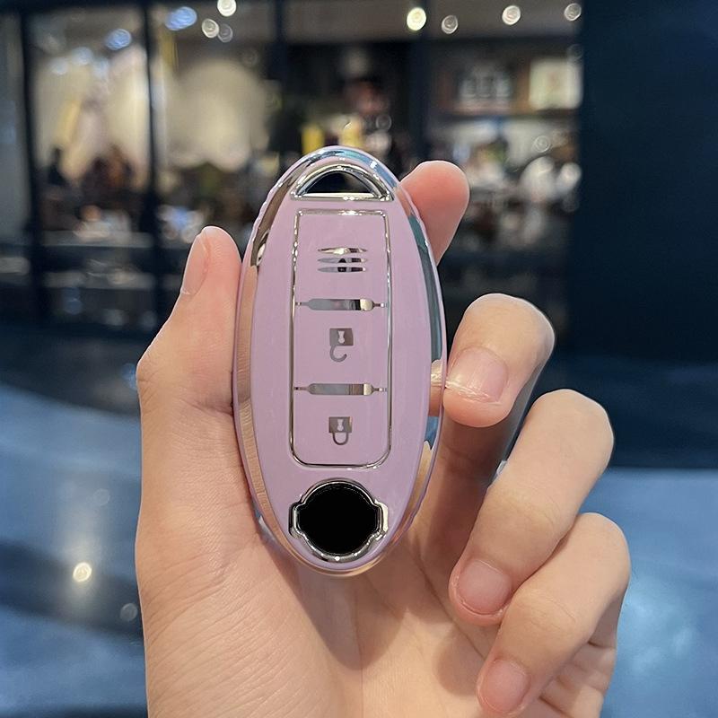 3/4/5 Buttons Silver Edge For Nissan Tiida Pathfinder Note Qashqai X-Trail T31 T32 Juke J10 J11 Kicks Car Key Cover Case Shell