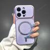 Magnetic Phone Case For For Iphone 13 14 1 16 17 Pro Max  Big Windows Canvas Cloth Shockproof Protector Cover