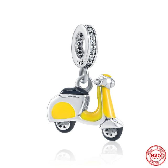 925 серебряных модных очаровательных бусин для оригинального браслета DIY ювелирных изделий