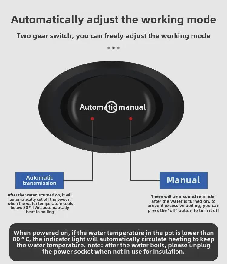 Электрический чайник со свистком из нержавеющей стали 304, большой емкости, с функцией автоматического отключения и изоляцией для домашнего использования