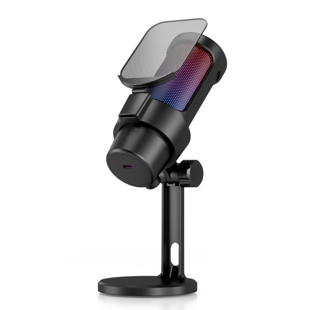 M8 RGB Игровой микрофон для киберспорта – USB-конденсаторный микрофон для прямых трансляций и записи