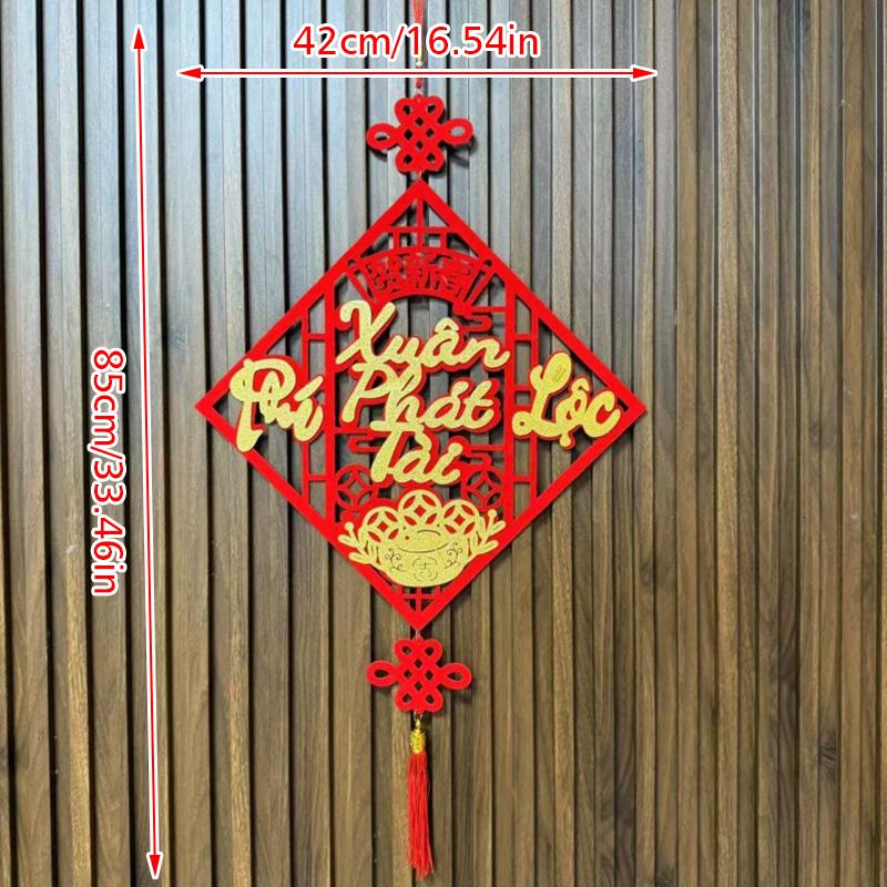 1 шт. Дизайн с кисточкой, Устанавливающий сцену, Благословляющий узор, Благоприятный кулон, Домашний декор, Изысканный, Разные стили