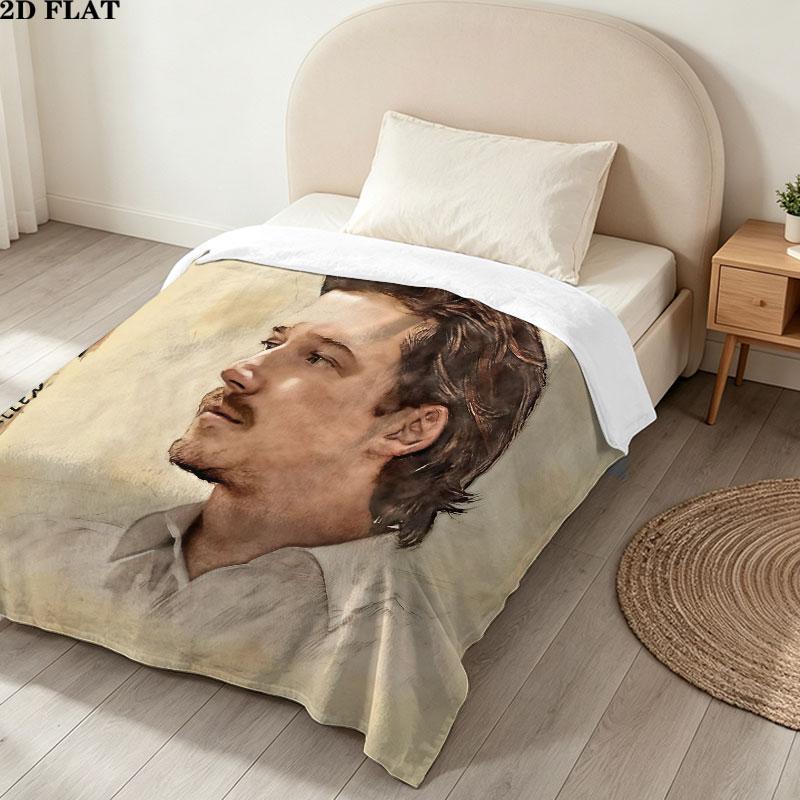 1PC Morgan Wallen Blanket, High quality Comfortable for All Seasons, Home Decor, Warmth and Comfort