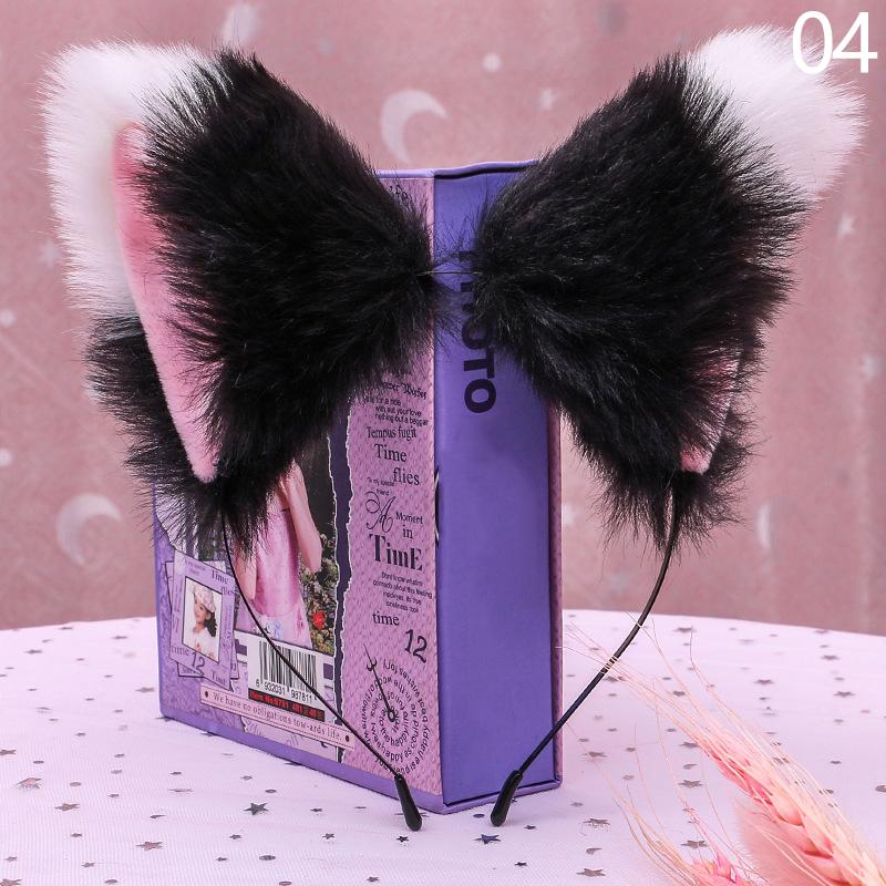 1 шт., повязка на голову, головной убор из искусственного лисьего меха, костюм для косплея, кошачьи уши, обруч для волос, украшения для волос, товары для вечеринок