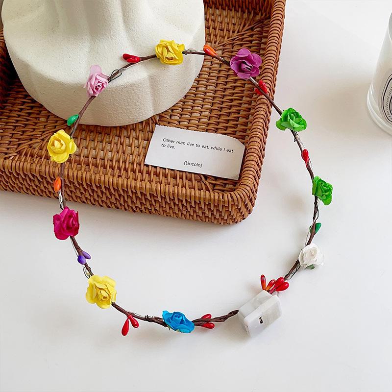 LED Luminous Hair Ring: Colorful Flashing Headband for Christmas & Events