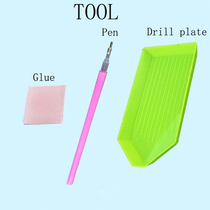 5D DIY Lovely Panda Painting Stick Drill Craft Full Drill Home Decoration