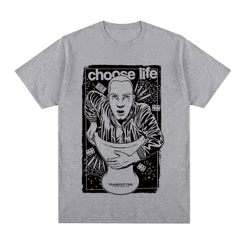 Trainspotting Movie Retro Design British Popular Streetwear Casual Tshirt Cotton Unisex T Shirt New Tee Tshirt Unisexs Tops