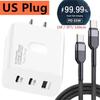 160W USB Charger USB Type C Fast Charging Adapter Quick Charge 3.0 PD Mobile Phone Charger For iPhone Samsung Xiaomi Redmi OPPO