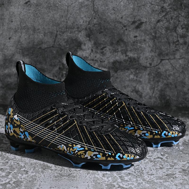 34-45 унисекс футбольные бутсы большие футбольные бутсы из ПВХ мужские тренировочные специальные детские с длинными ногтями AG детские игровые тренировочные футбольные бутсы