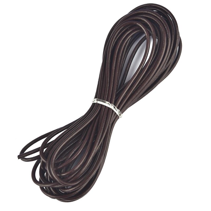 Длинная 5 м круглая веревка из воловьей кожи диаметром 1/1,5/2/2,5/3 мм, подвесные ремешки, шнур для браслета, веревка для подарочной упаковки