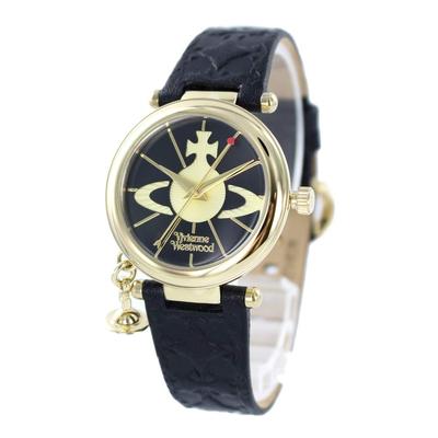 Часы Orb Charm Gold Black Leather VV006BKGD женские [Товар]