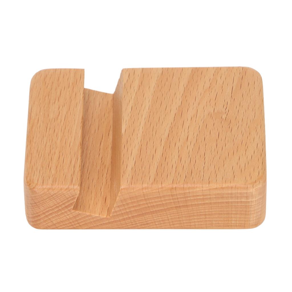 Wooden Mobile Phone Holder Cell Phone Stand Wood Universal Smartphone Desktop Holder Portable Bracket