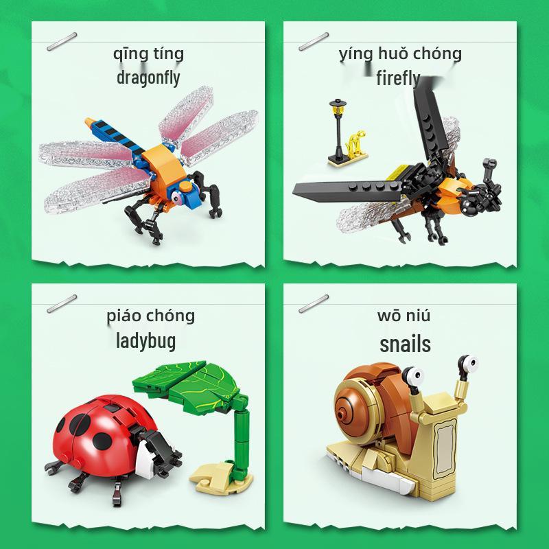 Insect Building Block Model: Mantis - Educational Toy for Kids