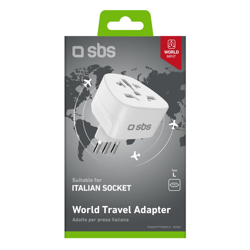 It Italy Italia Travel Adapter Socket White