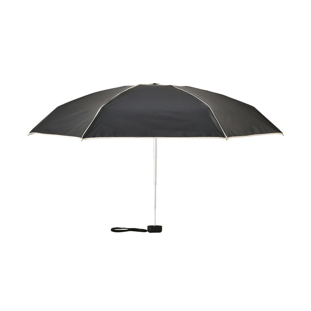 Francfranc Francfranc Compact Piping Folding Umbrella 47cm Black For Both Sunny and Rainy Days Lightweight Parasol Rain Umbrella Light-blocking