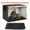 Чехол для клетки для собак, прочный - полиэстер, универсальный чехол для питомника для домашних животных, подходит для проволочной клетки для собак шириной 24-48 дюймов