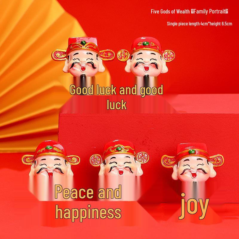 Новогоднее мультяшное украшение Бог богатства – Фигурка года Змеи, Домашний декор, Подарок