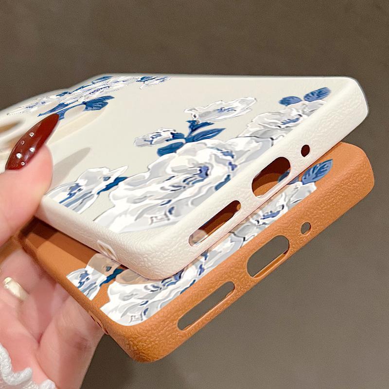 Чехол с цветочным узором белой гардении для Xiaomi 14T 13T 11T Pro Funda Redmi Note 14 13 12 11 Pro 5G 4G Силиконовая накладка с текстурой кожи