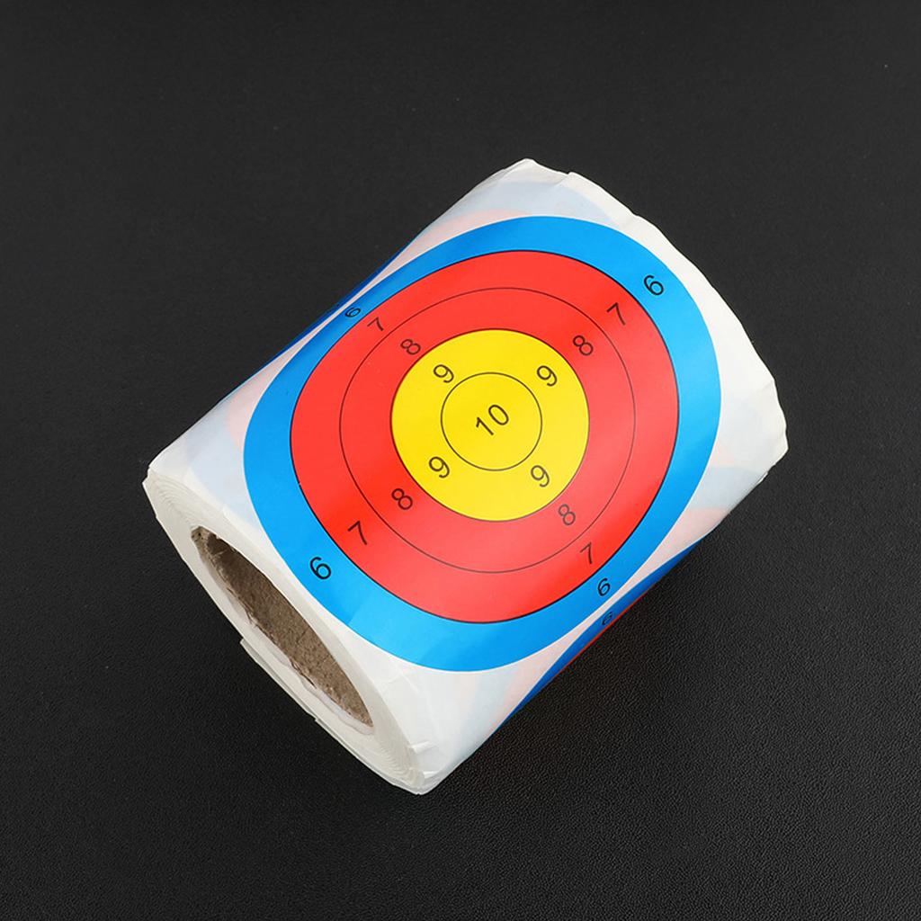 3 Inches Self Adhesive Target Stickers 200 Sheets Shooting Splatter Target Stickers Roll for Archery Training