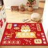 Chinese New Year 2025 Doormat The Year of Snake Carpets Door Entrance Mat Spring Festival Anti-slip Carpet Home Lucky Supplies