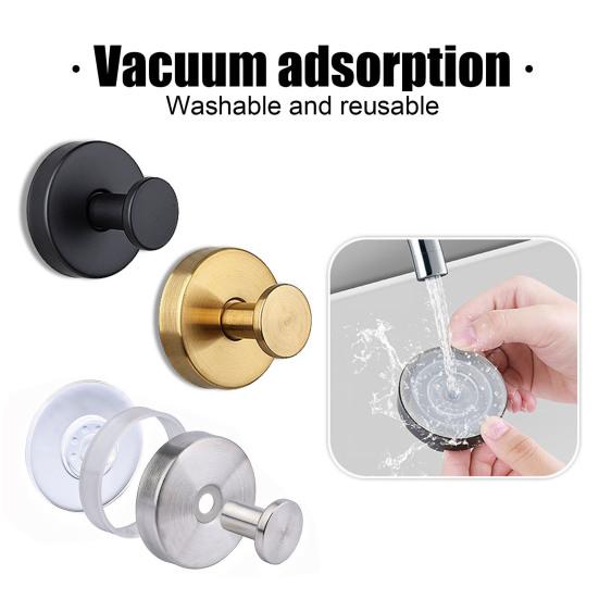 4Pcs Storage Hooks Suction Cup Wreath Hangers Strong Load-bearing Rustproof Easy To