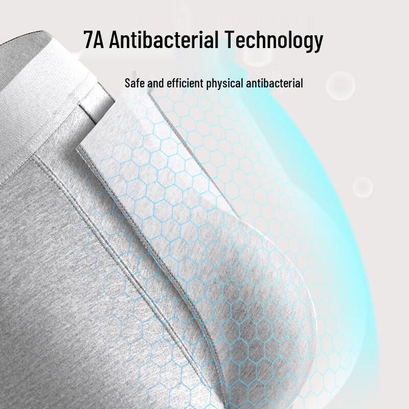 Мужские боксеры-брифы Seven Wolves 7A из антибактериального хлопка (4-Pack)